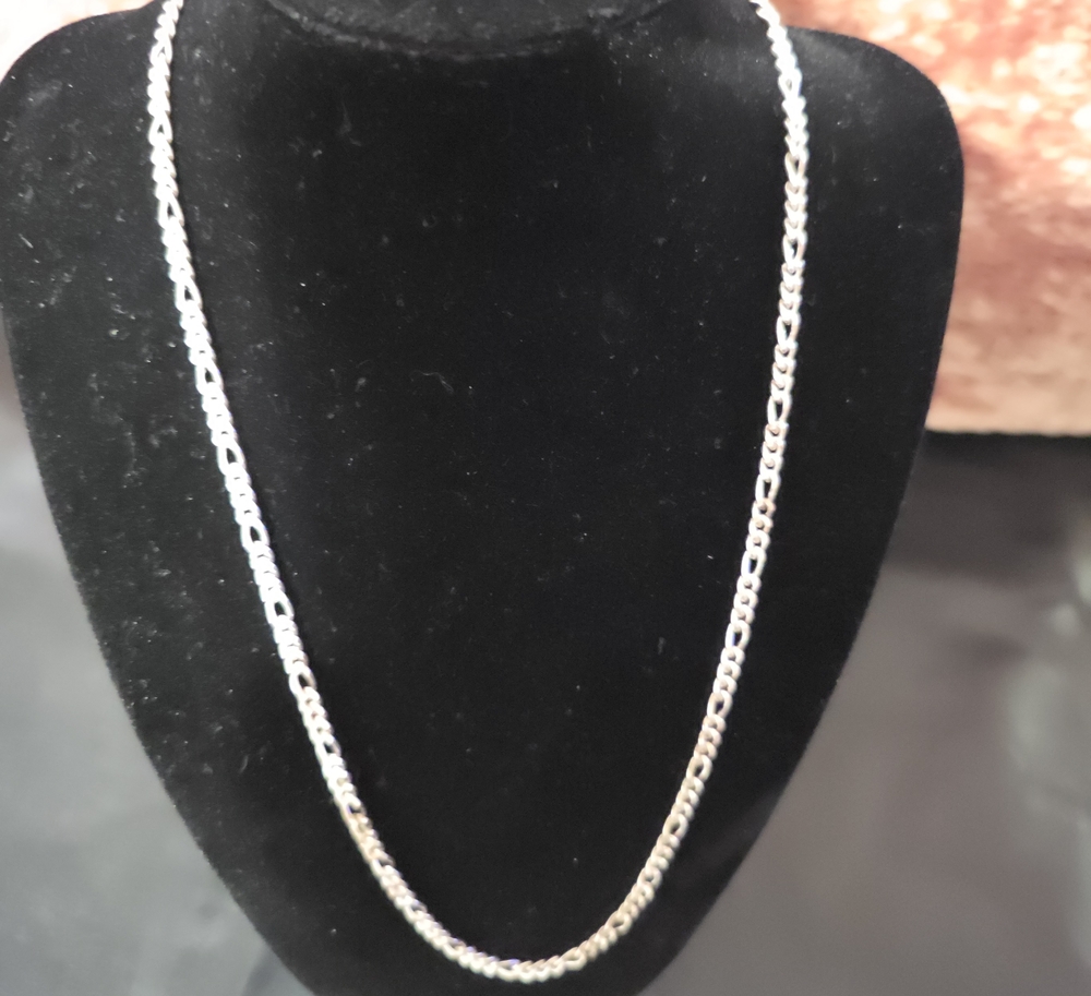 Sterling Silver Rope Chain Necklace - Silver